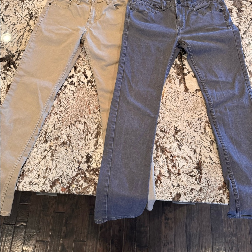 Jeans 32x32 khaki levi 511 and grey/black RSQ skinny